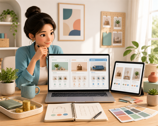 个人创业者比较 Shopify 免费与付费主题｜MaybeDesign
