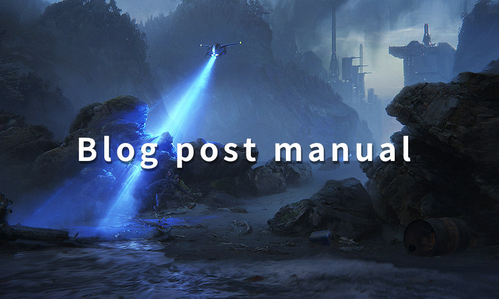Blog post manual
