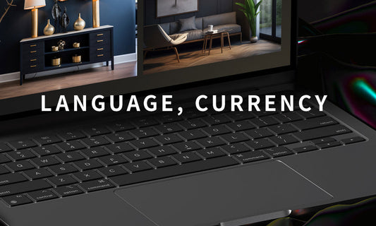 LANGUAGE, CURRENCY