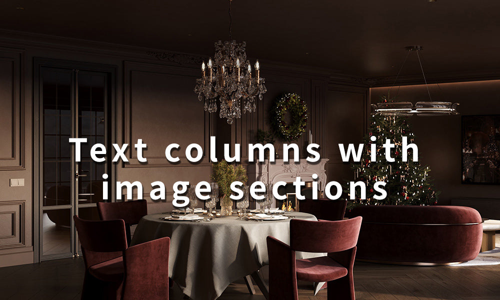 Text columns with image sections